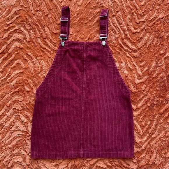 Forever 21 Dresses & Skirts - FOREVER 21 corduroy burgundy overall dress